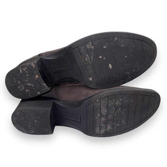 Kenneth Cole Levon Suede Ankle Zip Boots Grey Women's 8.5 - Picture 8 of 11